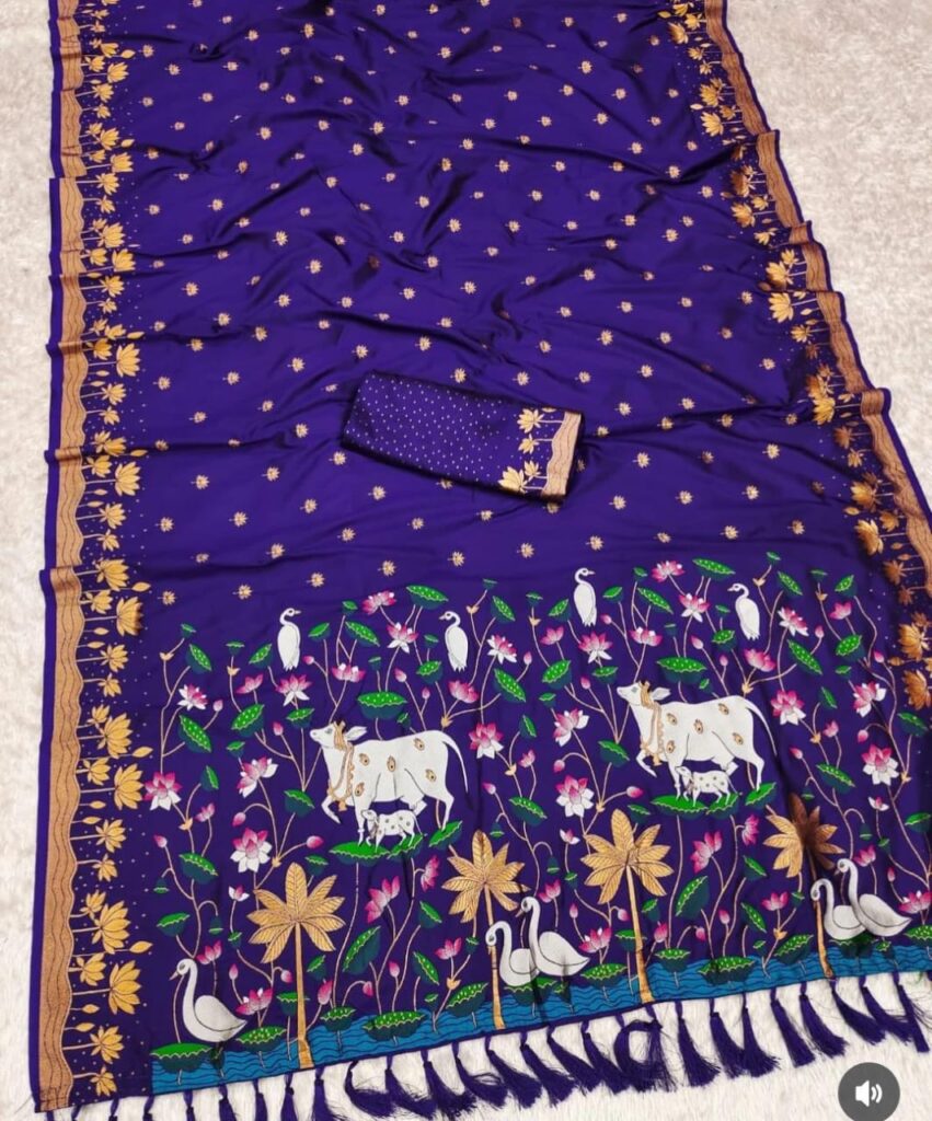 Purple saree